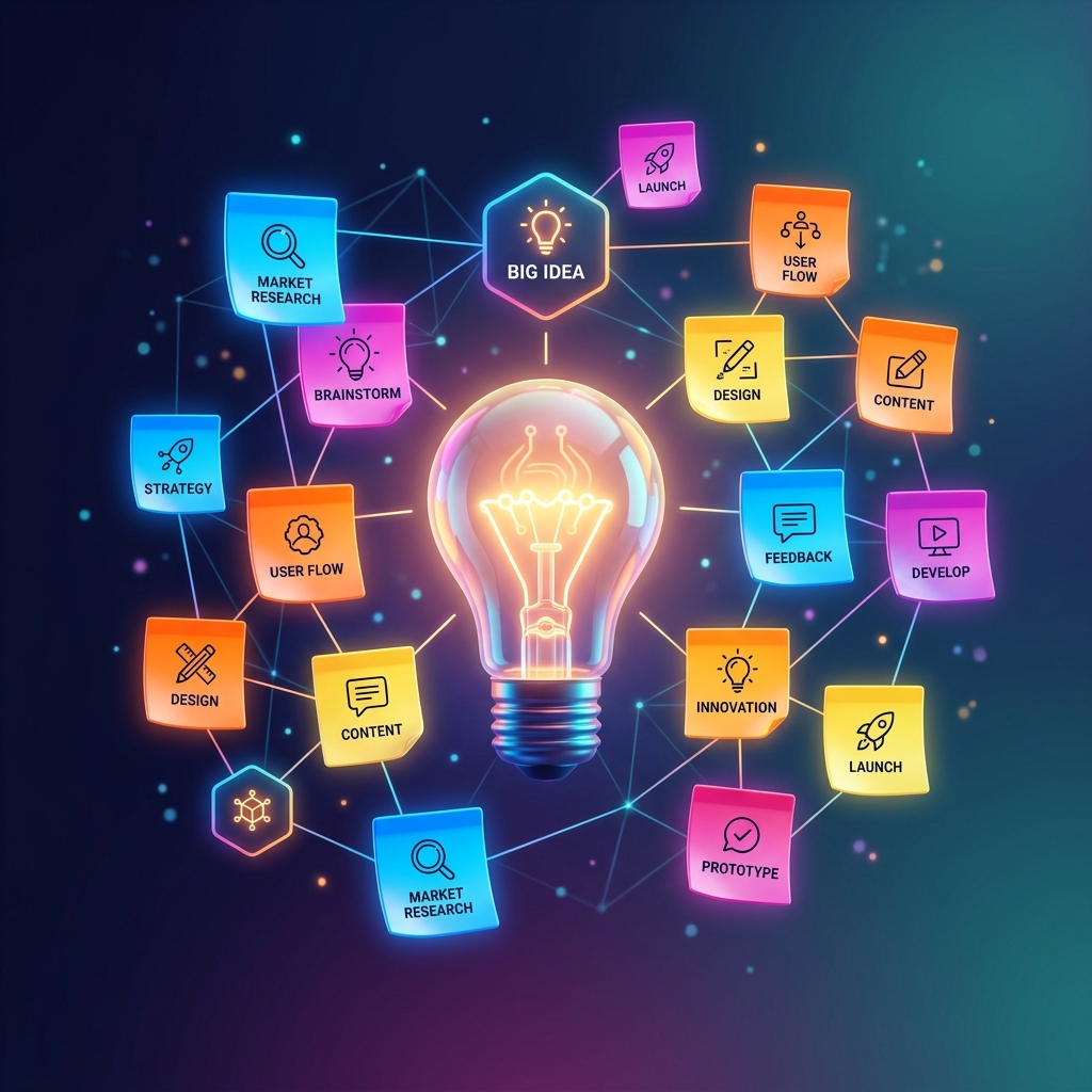 Brainstorming online and quick idea capture